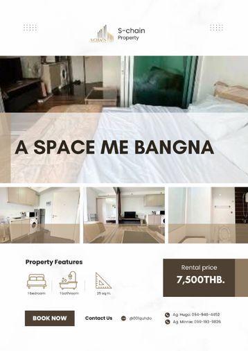 picture 🐣💛 For rent 🌼 A Space ME Bangna ✨ NO-034 - 1/4
