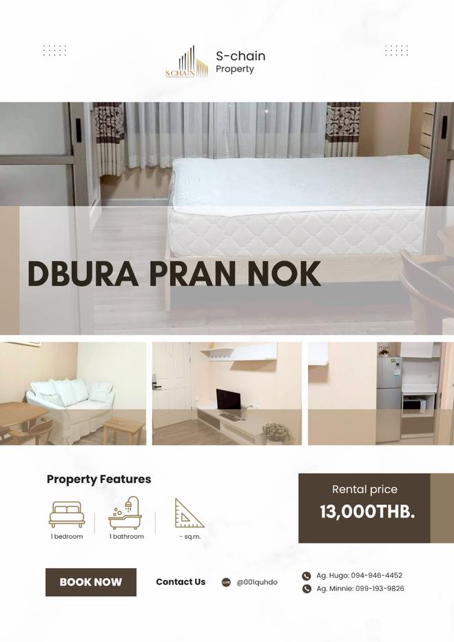 picture 🐰🩵 For rent 🌈 dBURA Pran Nok ✨ NO-033 - 1/9