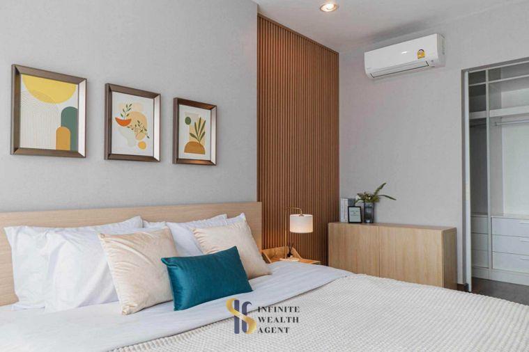 รูป ✨ Q House คอนโด สาทร ติด BTS กรุงธนบุรี ชั้นสูง 1 นอน 48 ตร.ม. วิวโค้งน้ำ แต่งครบ ฟรีแม่บ้าน 21k/ด. นัดชมห้องฟรี ทักด่วน! - รูปที่ 3/9