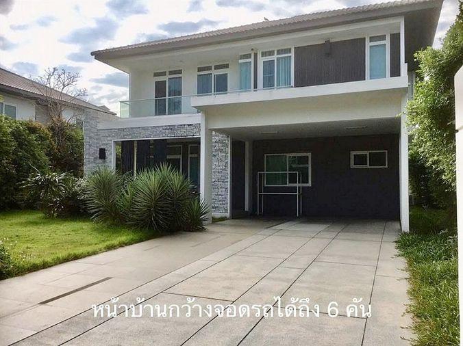รูป Call : 089-968-8080 หมู่บ้านมัณฑนา เลค วัชรพล ขายบ้านเดี่ยว 120 ตารางวา 4 ห้องนอน 5 ห้องน้ำ จอดรถ 6 คัน ใกล้ทางด่วน ด่านสุขาภิบาล 5 - รูปที่ 1/13