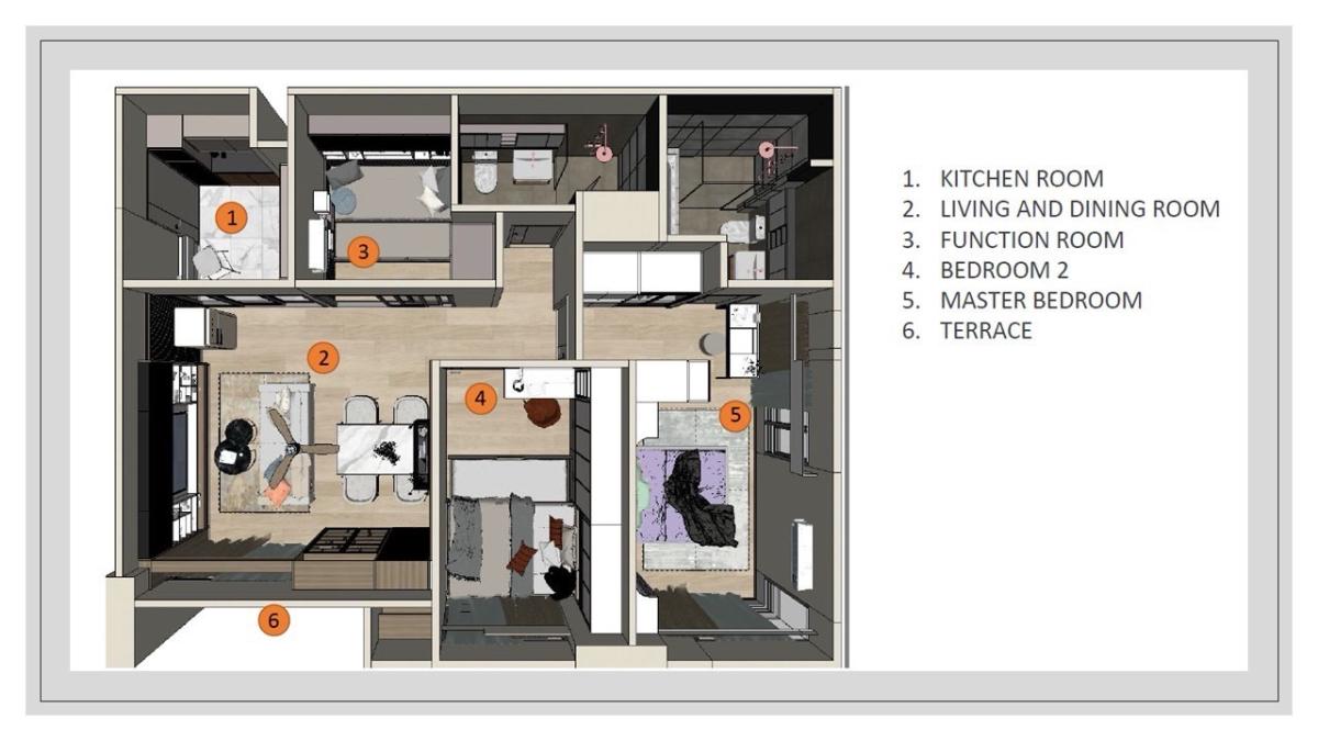 รูป ให้เช่า Quintara Phume Sukhumvit 39 | 2 ห้องนอน + Function Room | สวนส่วนตัว ห้องขนาดใหญ่พิเศษ 70 ตร.ม. - รูปที่ 17/17
