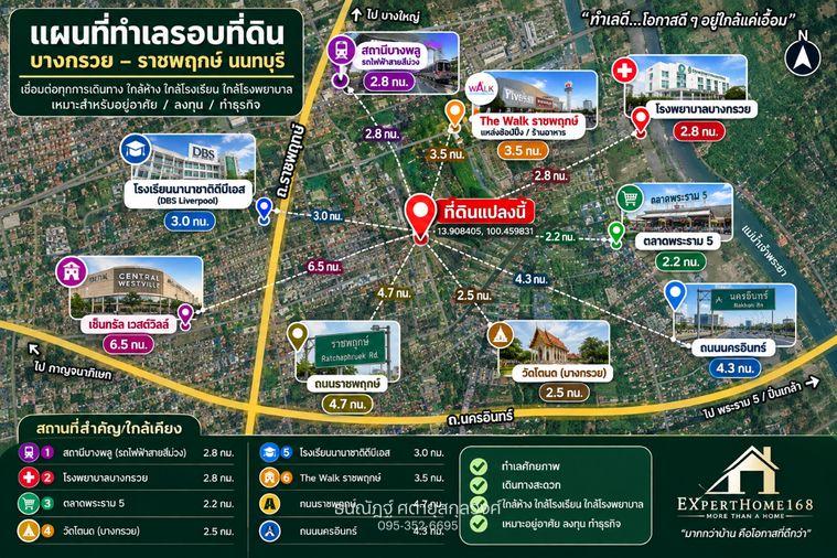 รูป ที่ดินถนนชัยพฤกษ์ ติดถนนซอยโยธาธิการ นนทบุรี 2023 แปลงสวย พร้อมศักยภาพสูง - รูปที่ 20/23