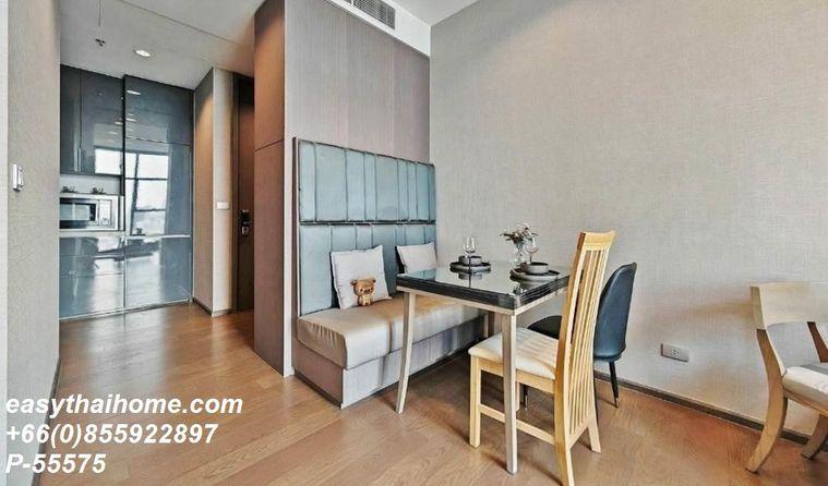รูป P-55575 ให้เช่า (เดอะ ดิโพลแมท สาธร)  | 45 ตร.ม. | ชั้น 20 | วิวเมือง | เฟอร์นิเจอร์ครบ | 35,000 บาท/เดือน 📞 Line ID: @easythaihome | 085-592-2897 - รูปที่ 3/9