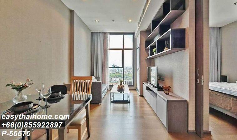 รูป P-55575 ให้เช่า (เดอะ ดิโพลแมท สาธร)  | 45 ตร.ม. | ชั้น 20 | วิวเมือง | เฟอร์นิเจอร์ครบ | 35,000 บาท/เดือน 📞 Line ID: @easythaihome | 085-592-2897 - รูปที่ 5/9