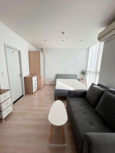 picture 🔥For Rent 💎 15,000 THB/month ✨ Noble Revolve Ratchada ✨ Open-plan 1-bedroom unit - 5/7
