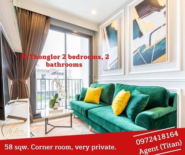 picture Book now!!! Condo M Thonglor-10, beautiful 2-bedroom corner unit, very private, pets allowed. - 1/20