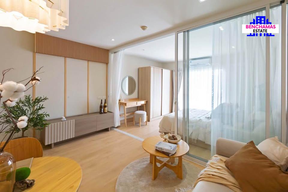 รูป 🟡ขายด่วน!! The Peak Huai Khwang (เดอะ พีค ห้วยขวาง) วิวสวน ตกแต่งสไตล์ Japandi Luxury สงบเงียบ อบอุ่น ✅ พร้อมเข้าอยู่ - รูปที่ 7/10