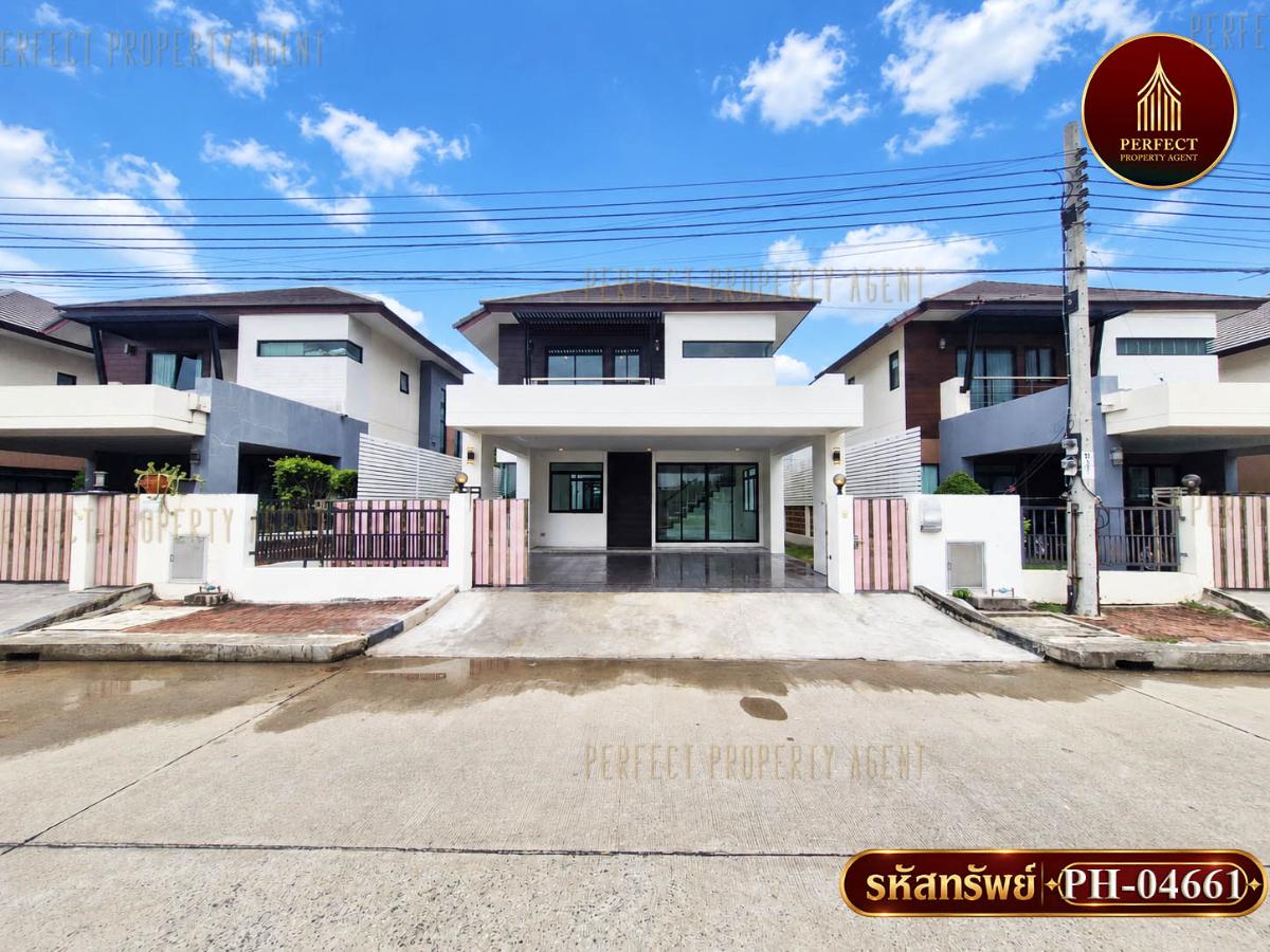 รูป ขายบ้านเดี่ยว อารีนา การ์เด้นท์ บางนา-สุวรรณภูมิ รีโนเวทใหม่พร้อมเข้าอยู่ วัดหลวงพ่อโต เทพารักษ์ - รูปที่ 1/18