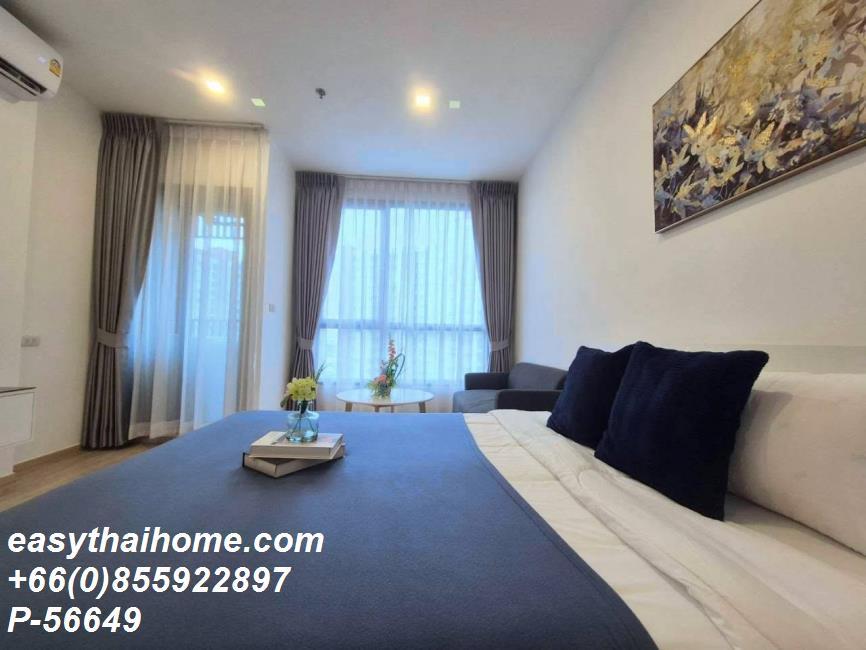 รูป P-56649 ให้เช่า เดอะริช พระราม 9-ศรีนครินทร์ | Studio | 26 ตร.ม. | ชั้น 15 | วิวเมือง | เฟอร์นิเจอร์ครบ  📞 Line ID: @easythaihome | 085-592-2897 - รูปที่ 3/13