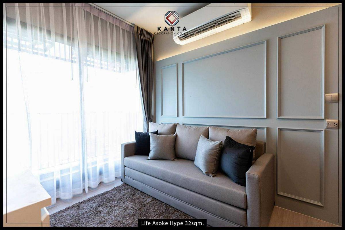 รูป PFD-09162 ให้เช่าคอนโด ไลฟ์ อโศก ไฮป์ (Life Asoke Hype) ห้องฟีลโรงแรมหรู เนี้ยบ สะอาดตา น่าอยู่ - รูปที่ 6/7