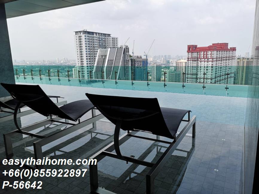 รูป P-56642 ให้เช่า วิช ซิกเนเจอร์ มิดทาวน์ สยาม | 2 ห้องนอน 1 ห้องน้ำ | 42 ตร.ม. | ชั้น 27 | วิวเมือง 📞 Line ID: @easythaihome | 085-592-2897 - รูปที่ 10/12