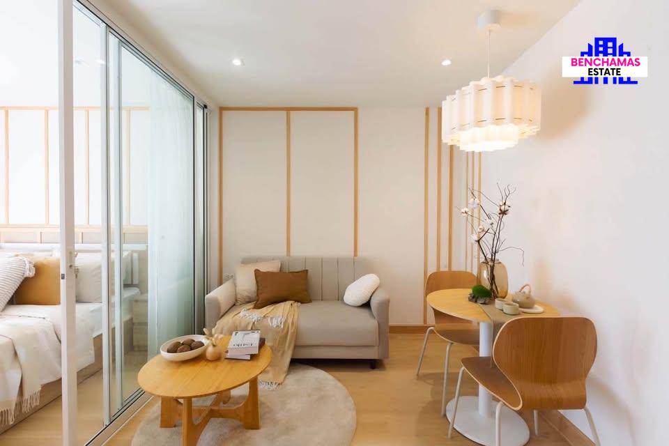 รูป 🟡ขายด่วน!! The Peak Huai Khwang (เดอะ พีค ห้วยขวาง) วิวสวน ตกแต่งสไตล์ Japandi Luxury สงบเงียบ อบอุ่น ✅ พร้อมเข้าอยู่ - รูปที่ 5/10