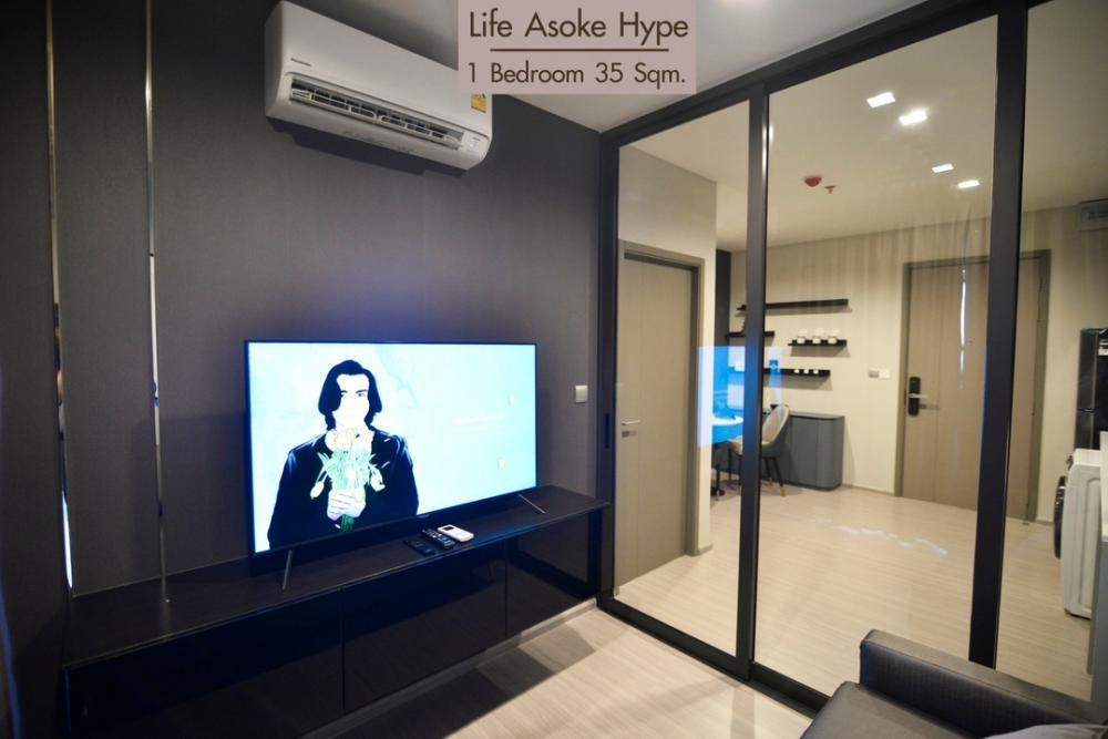 รูป PFD-01514 คอนโด ไลฟ์ อโศก ไฮป์ (Life Asoke Hype) ห้องสว่าง บรรยากาศอบอุ่น เฟอร์ครบ - รูปที่ 3/5