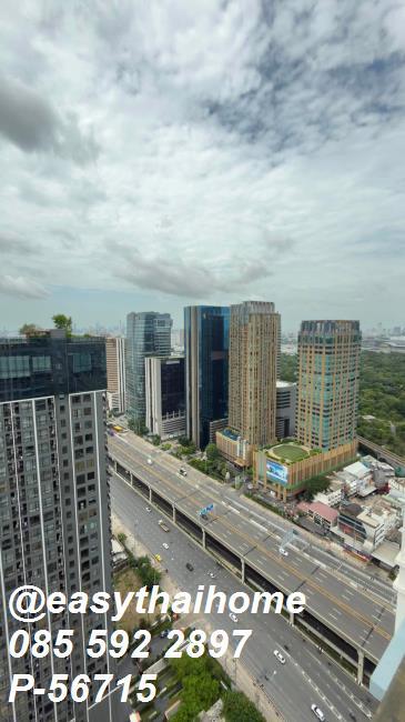 รูป P-56715 🚆 ให้เช่า The Saint Residences ใกล้ MRT พหลโยธิน & BTS ห้าแยกลาดพร้าว ห้องสวย ชั้น 37 เฟอร์ครบ 17,000 บ. Line@easythaihome 085-592-2897 - รูปที่ 7/10