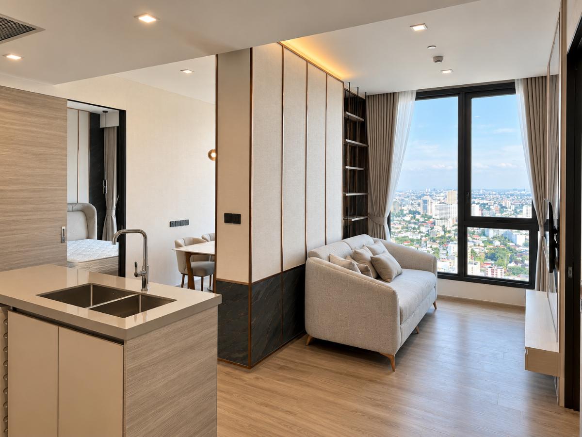 รูป ✨🦄 Ready to move 🦄✨ The Crest Park Residences | Combined Room เฟอร์ครบจบในที่เดียว โทร 096-2493698 (TCR0346-347) - รูปที่ 2/14