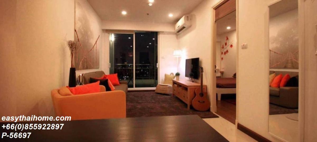 รูป P-56697 ให้เช่า (ศุภาลัย พรีมา ริวา) | 60 ตร.ม. | ชั้น 32 | วิวเมือง | เฟอร์นิเจอร์ครบ | 25,000 บาท/เดือน 📞 Line ID: @easythaihome | 085-592-2897 - รูปที่ 2/10
