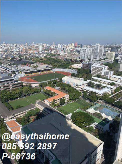 รูป P-56736 🔥 ห้องสวย ชั้นสูง วิวเมือง! 1 Bed 39 ตร.ม. เฟอร์+เครื่องใช้ไฟฟ้าครบ TRIPLE Y RESIDENCE ติดจุฬาฯ-MRT สามย่าน Line@easythaihome 085-592-2897 - รูปที่ 5/13