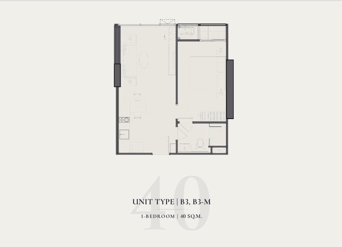 รูป AA117243 | 1 ห้องนอน | 1 ห้องน้ำ | BTS Ekkamai | 40 ตร.ม. | 26,000 บาท/เดือน | ชั้น 6 — Quintara Treehaus Sukhumvit 42 กรุงเทพฯ - รูปที่ 1/7