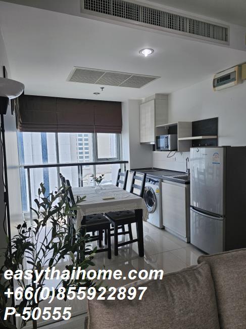 รูป P-50555 ให้เช่า Life Ratchadapisek (ไลฟ์ รัชดาภิเษก) | 2 ห้องนอน 2 ห้องน้ำ | วิวเมือง | ชั้น 12 อาคาร A  📞 Line ID: @easythaihome | 085-592-2897 - รูปที่ 7/8