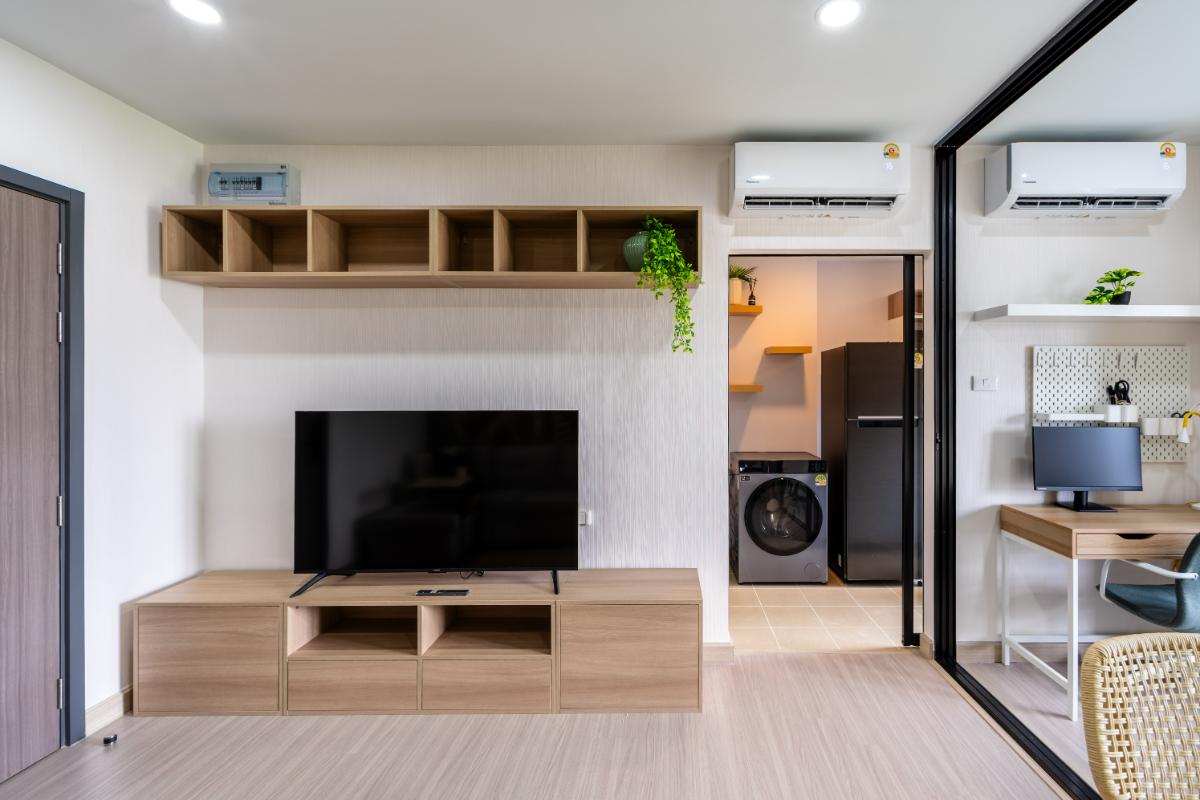 รูป ให้เช่า  1ห้องนอน แต่งสวยพร้อมเฟอร์นิเจอร์ และเครื่องใช้ไฟฟ้า  - รูปที่ 4/14