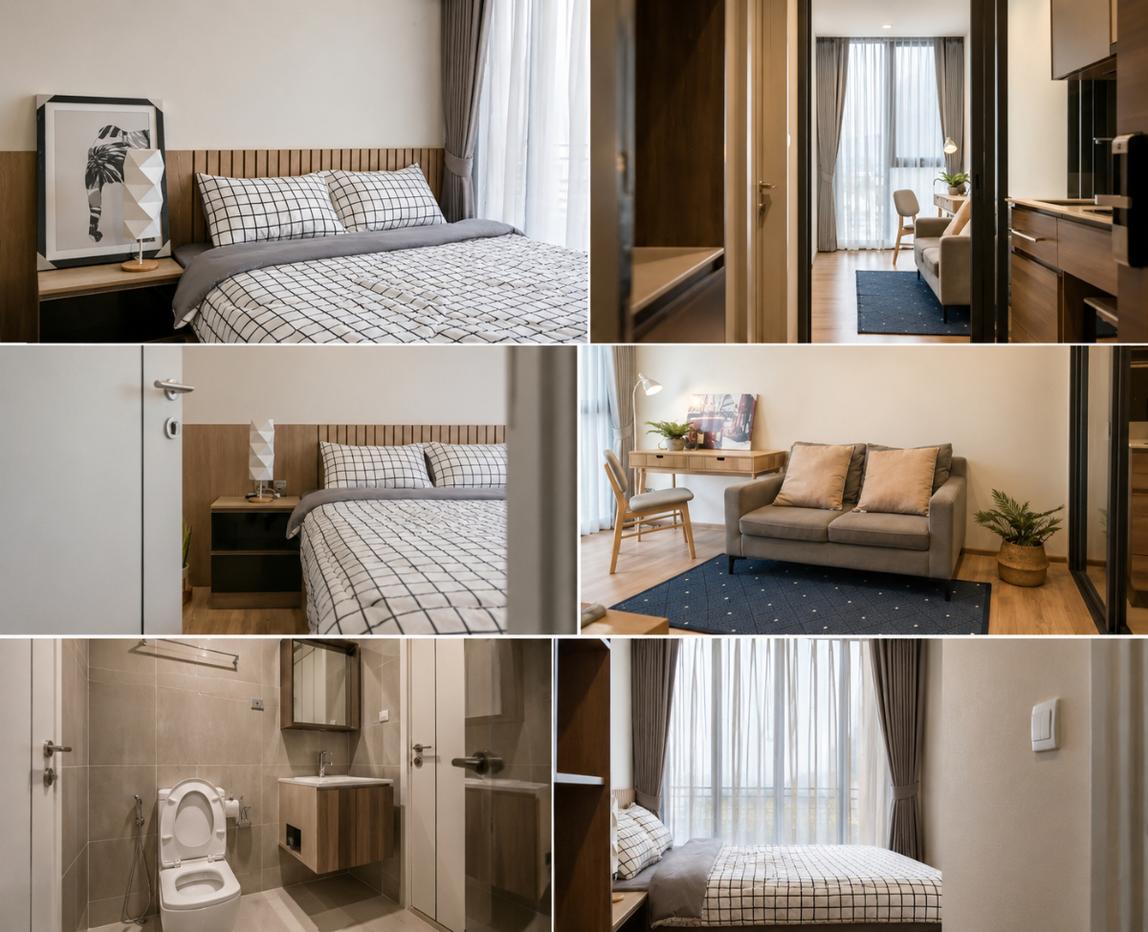 รูป ZMY3721 | 1 ห้องนอน | 1 ห้องน้ำ | BTS Saphan Mai | 34 ตร.ม. | 16,000 บาท/เดือน | ชั้น 15 — Line PHAHON-Pradipat กรุงเทพฯ - รูปที่ 1/1
